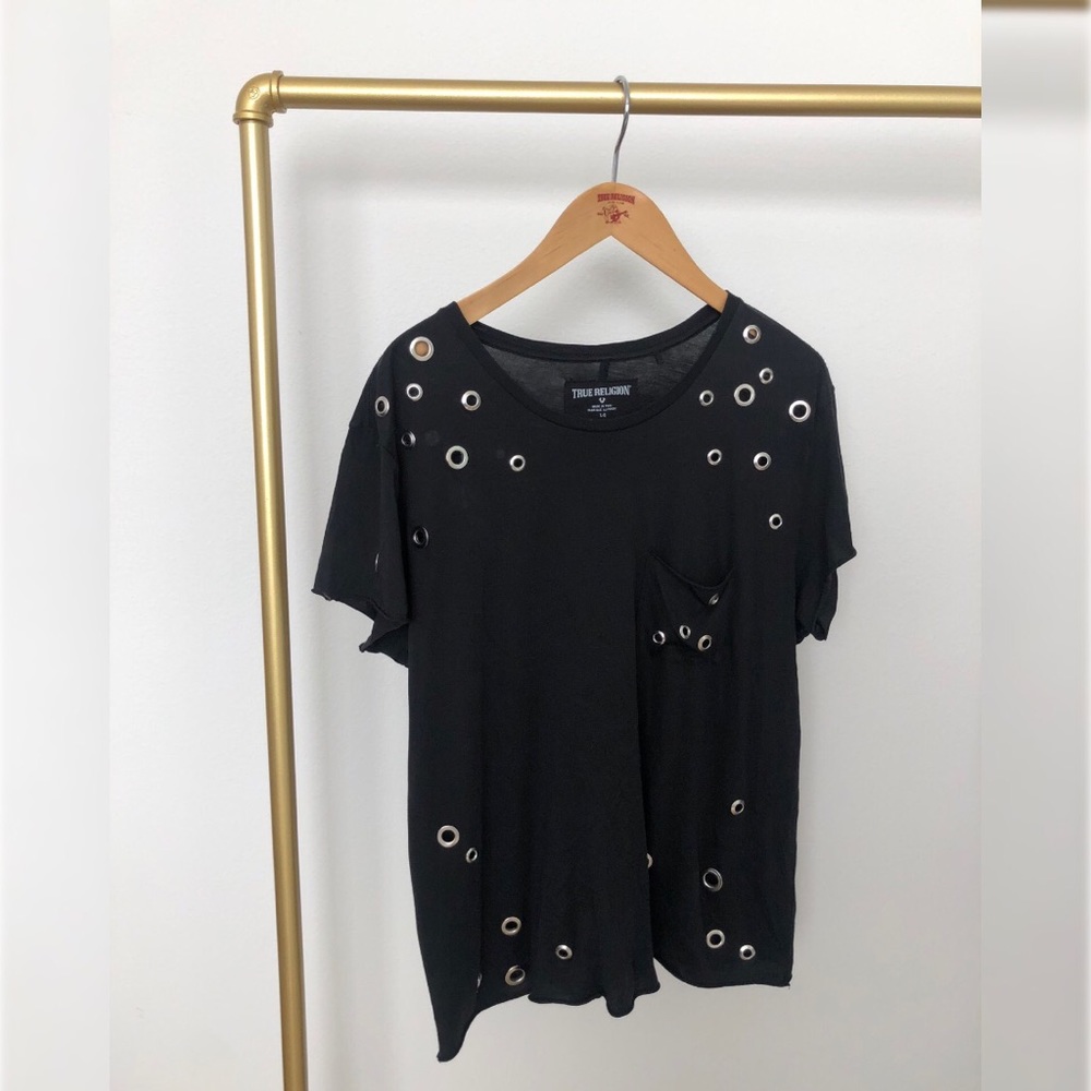 True Religion black t shirt